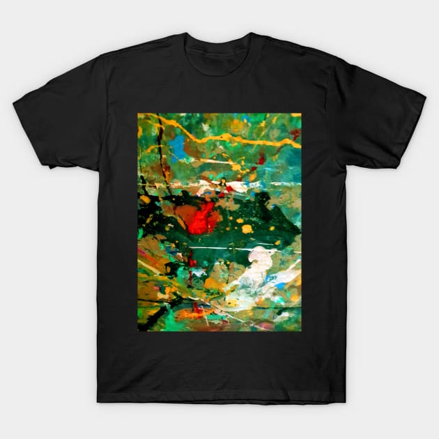 Perception in Green by Adelaide Artist Avril Thomas T-Shirt by AvrilThomasart